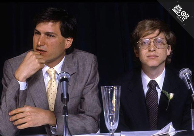 粉丝盖茨见到偶像乔布斯