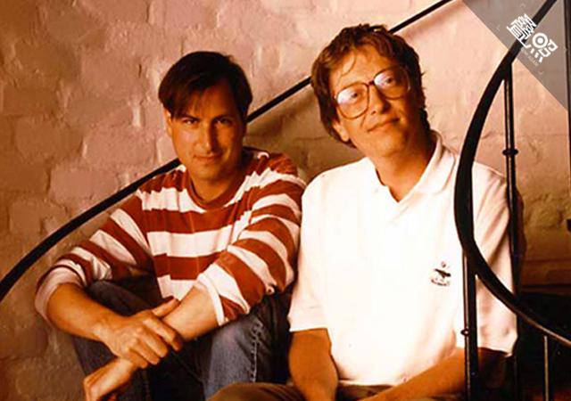 比尔盖茨和乔布斯两